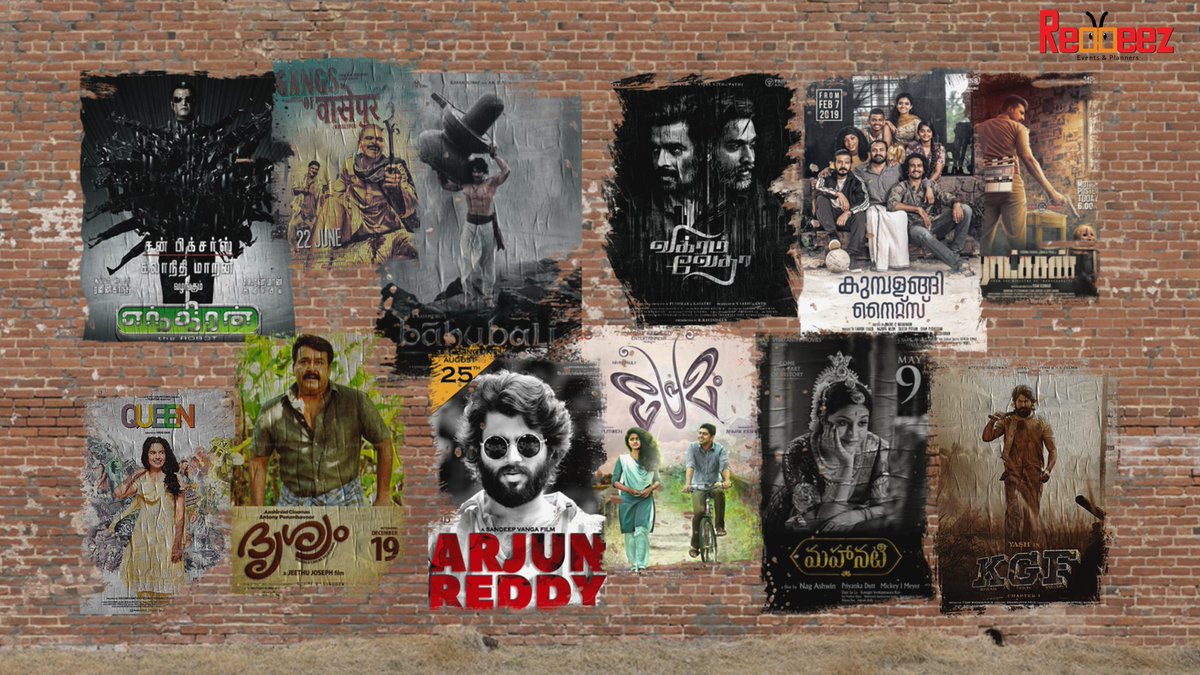 BeTvastra's tweet photo. #Redbeez, we are here to rewind this decade for #BlockBuster movies in India.
#enthiran #gangsofwasseypur #kgf #bahubali #premam #arjunreddy #queen #vikramvedha #mahanati #ratchasan #kumbalanginights #Drishyam #rajinikanth #vishnuvishal #FahadhFaasil #madhavan #vijaysethupathi https://t.co/oKYamKgaIe