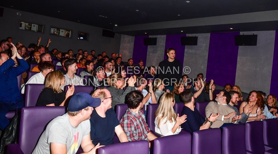 jules_annan's tweet photo. Fun night at the cast screening for the new film @TheCourierFilm, enjoyed the film, wishing everybody involved every success thanks for the invite @ZackaryAdler #thecourierfilm #williammoseley #rollercoasterangel
pics here https://t.co/OZn4CwxwBk https://t.co/D0fm396I91