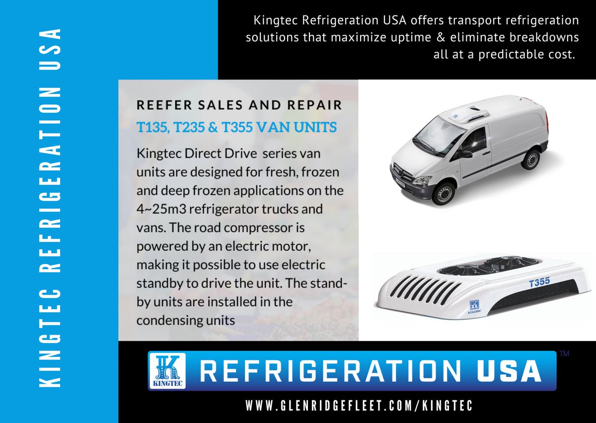 MarketingwithGR's tweet photo. Kingtec direct drive rooftop refrigeration units are designed for a variety of applications, including fresh, frozen, and deep frozen goods transportation.
https://t.co/k8QQfbAtKX
#refrigeratedvans #reefervans #coolervans https://t.co/lf2j3QZE1L