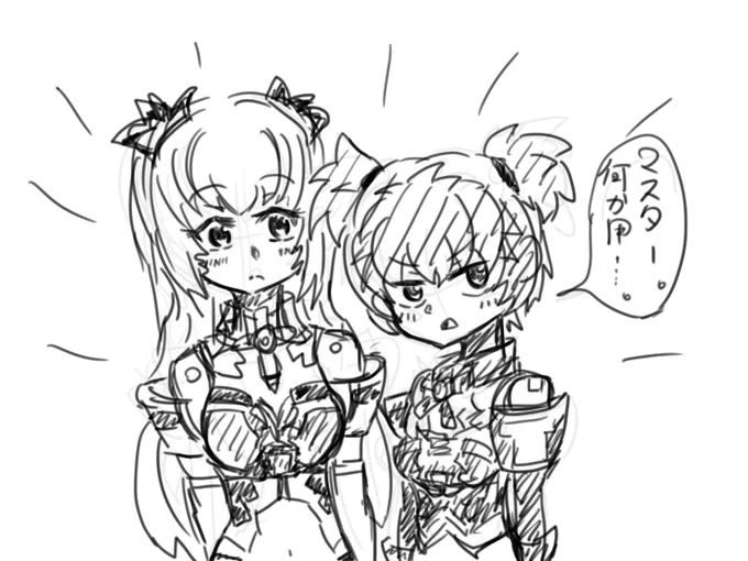 お絵かき神姫!
姉妹そろってる時はアイネスは
そっけなく、ちょっとツンツンです。
マスターと二人きりになるときっとデレる!
#武装神姫 #お絵描き 