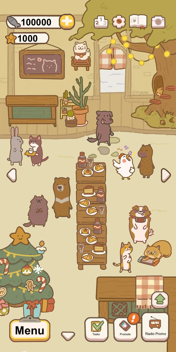 furan_tic's tweet photo. Merry Christmas from the Knights of the Long Table! 🎉

I asked my friends what they would be as animals, then redrew them in the art style heavily inspired by a mobile game I discovered recently. ☺️

Can you guess who's who? #Procreate #digitalart https://t.co/JR9icyWBqU