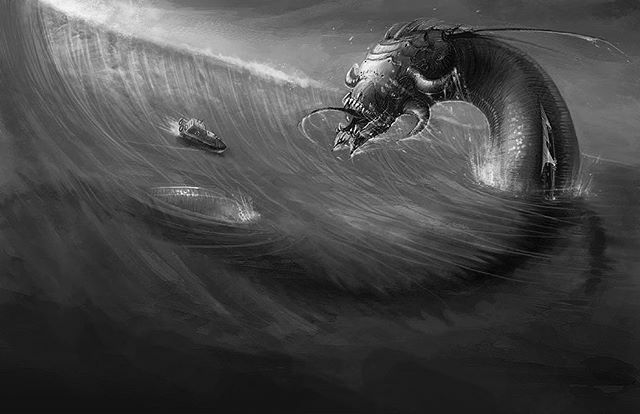jncetaylor's tweet photo. “Am I the sea, or a creature of the deep, that you set a guard over me?" —Jb. 7:12 // The serpent Leviathan is briefly mentioned in the Bible. Her name means "to twine, to join", with a literal meaning of "wreathed, twisted in folds." According to a midrash, the leviathan wa… https://t.co/HLM8uoXpT0