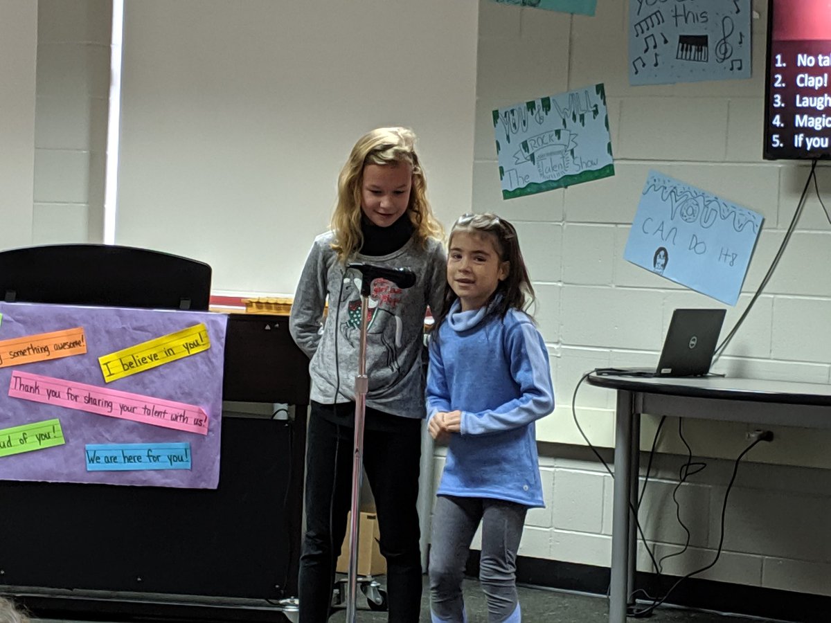 TVanYzendoorn's tweet photo. Our talent show was a lot of fun! The class loved it! Thank you @MrsKarlMusic our music teacher. ๐ถ #martin158 #van3rdgrade https://t.co/L3fPTZkF6t