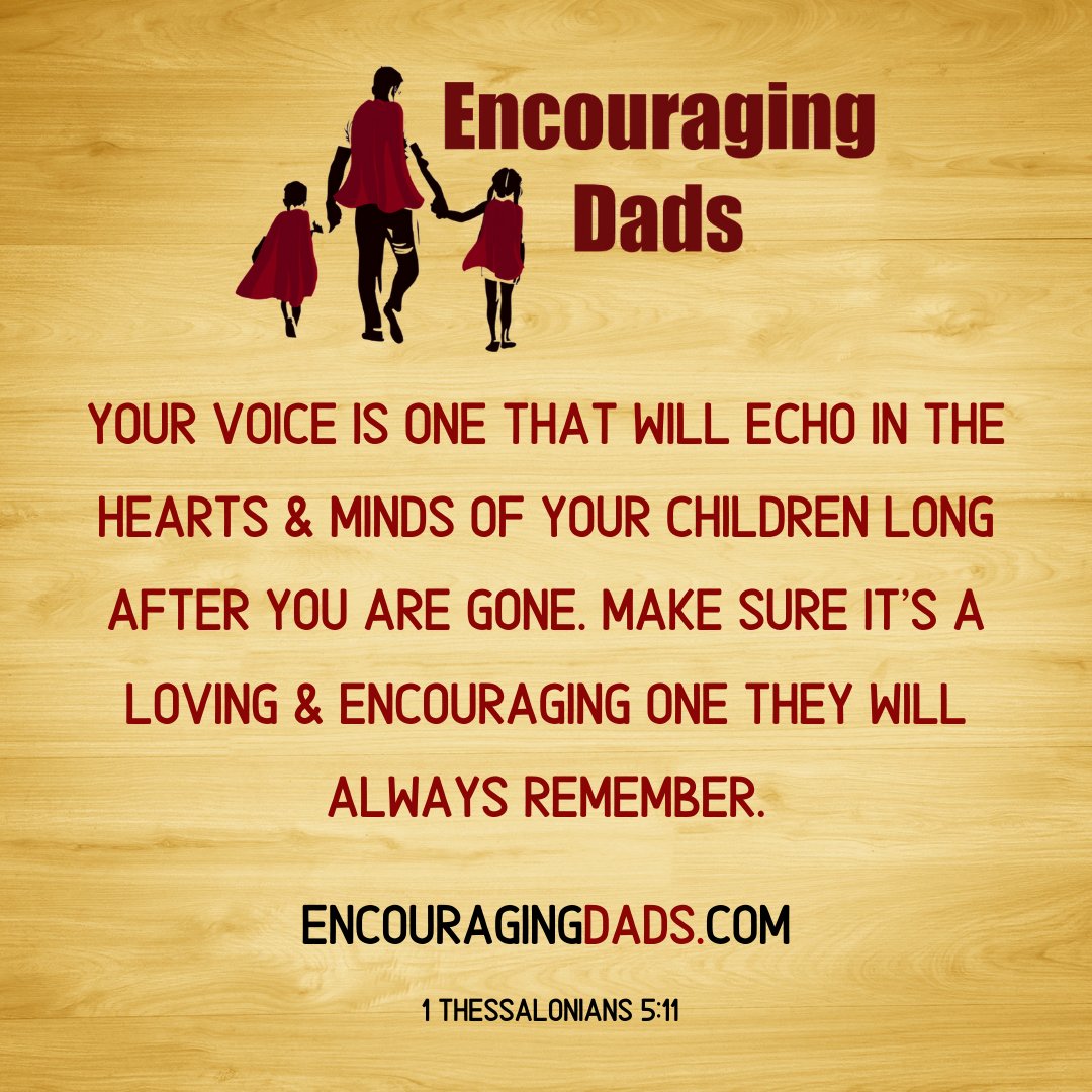 EncouragingDads's tweet photo. Your voice is one that will echo in the hearts & minds of your children
long after you are gone.
Make sure it's a loving & encouraging one they will always remember.
@johnpfinch
#encouragingdads #dad #father #parent #activeparent #dadquotes https://t.co/SkwuHRPn9T
