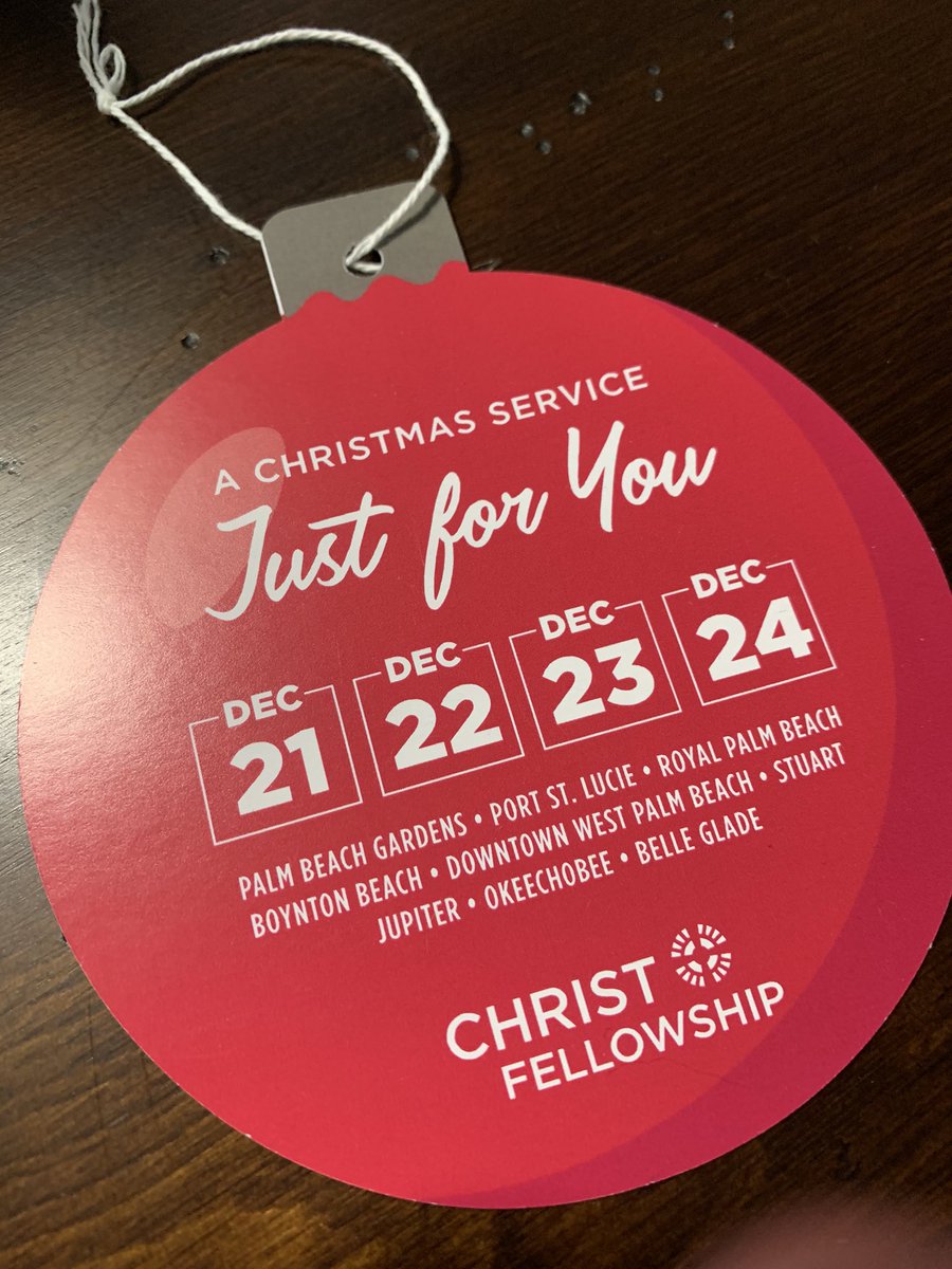 Christmas services start today at Christ Fellowship!!!  
Check out CHRISTMASatCF.com to find out where and when. ♥️🎄🤔
@CFimpact #justforyou #christfellowship #christmasservices