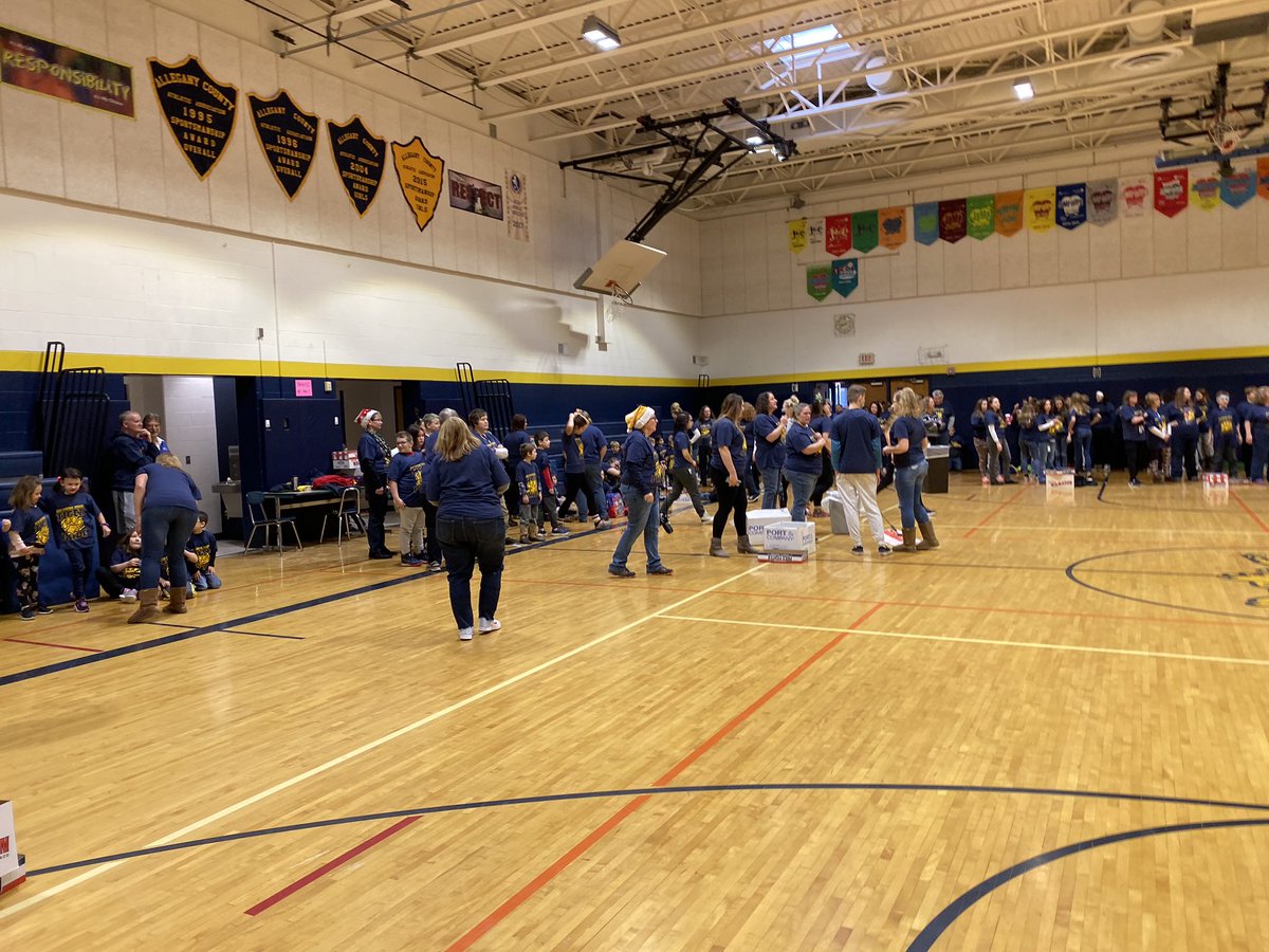 Yesterday Student Council called everyone down to the gym.  Each PreK-12 student was given a wrapped present.  On the count of 3 everyone unwrapped their gift 
- a Tiger Pride t-shirt.  THANKS for your generosity and bringing our Scio Family together for a #ScioMoment. #ScioPride