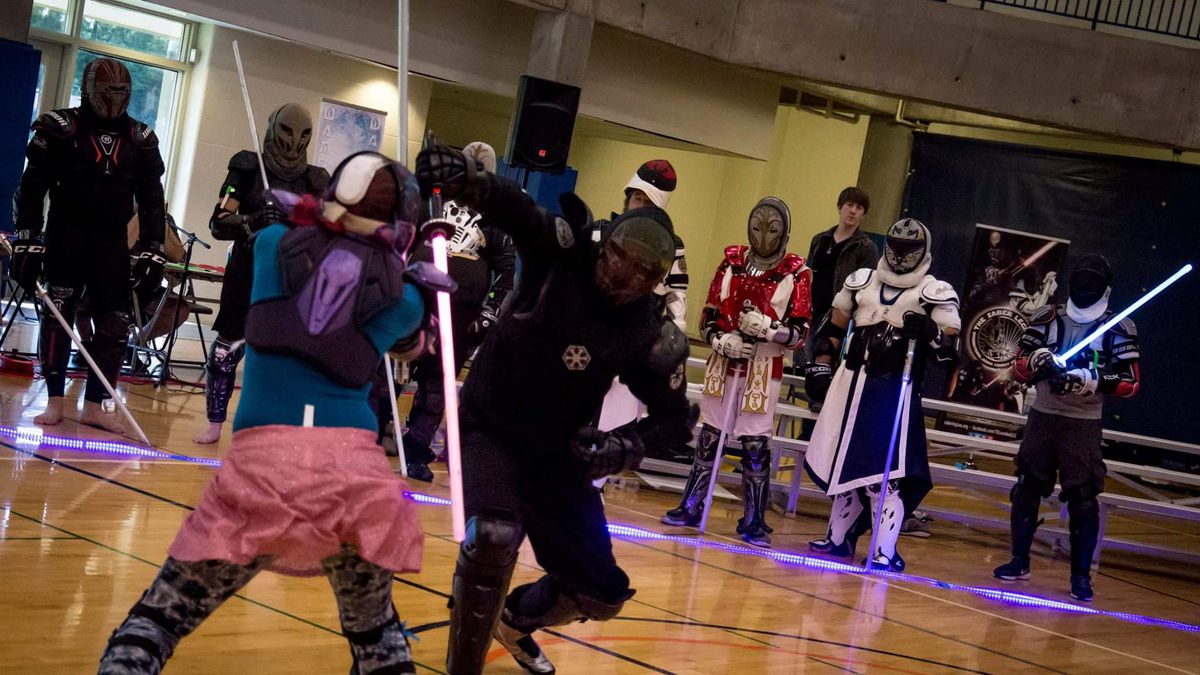 TODAY at 2pm in Ashburn! Join us in our lobby to see <a href="/TheSaberLegion/">The Saber Legion</a> perform an exciting #lightsaber combat demonstration! More info: facebook.com/events/2558239…