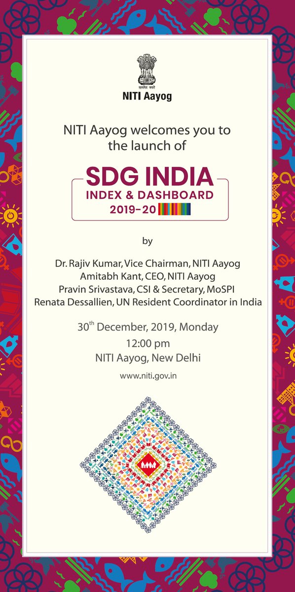 The second edition of the SDG India Index is here, almost! Updated position of the country in its SDG journey. Ranking of all States and UTs too.
#SDGs #NITIAayog #UnitedNations #sdgindiaindex