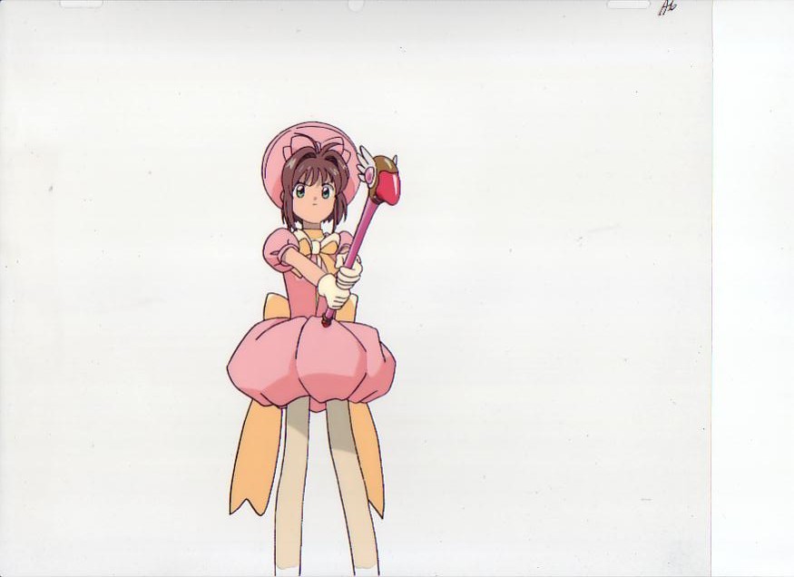 カードキャプターさくら セル画×2枚(原画付き、さくらケロ＆奈緒子