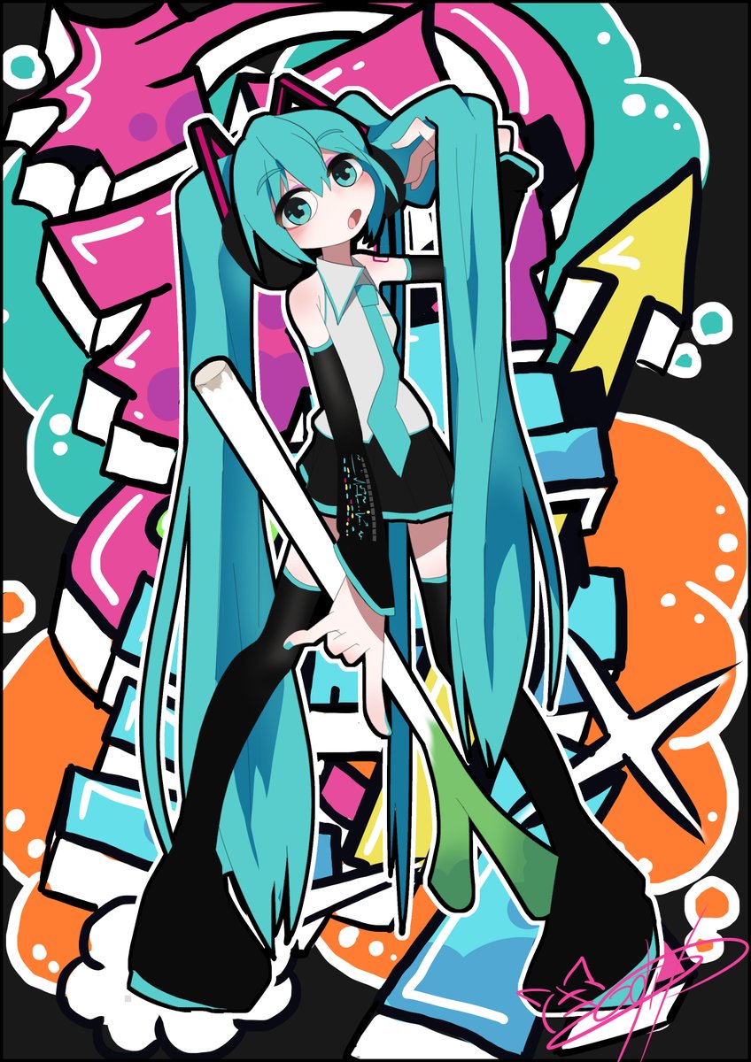 hatsune miku 1girl long hair twintails holding vegetable solo spring onion necktie  illustration images