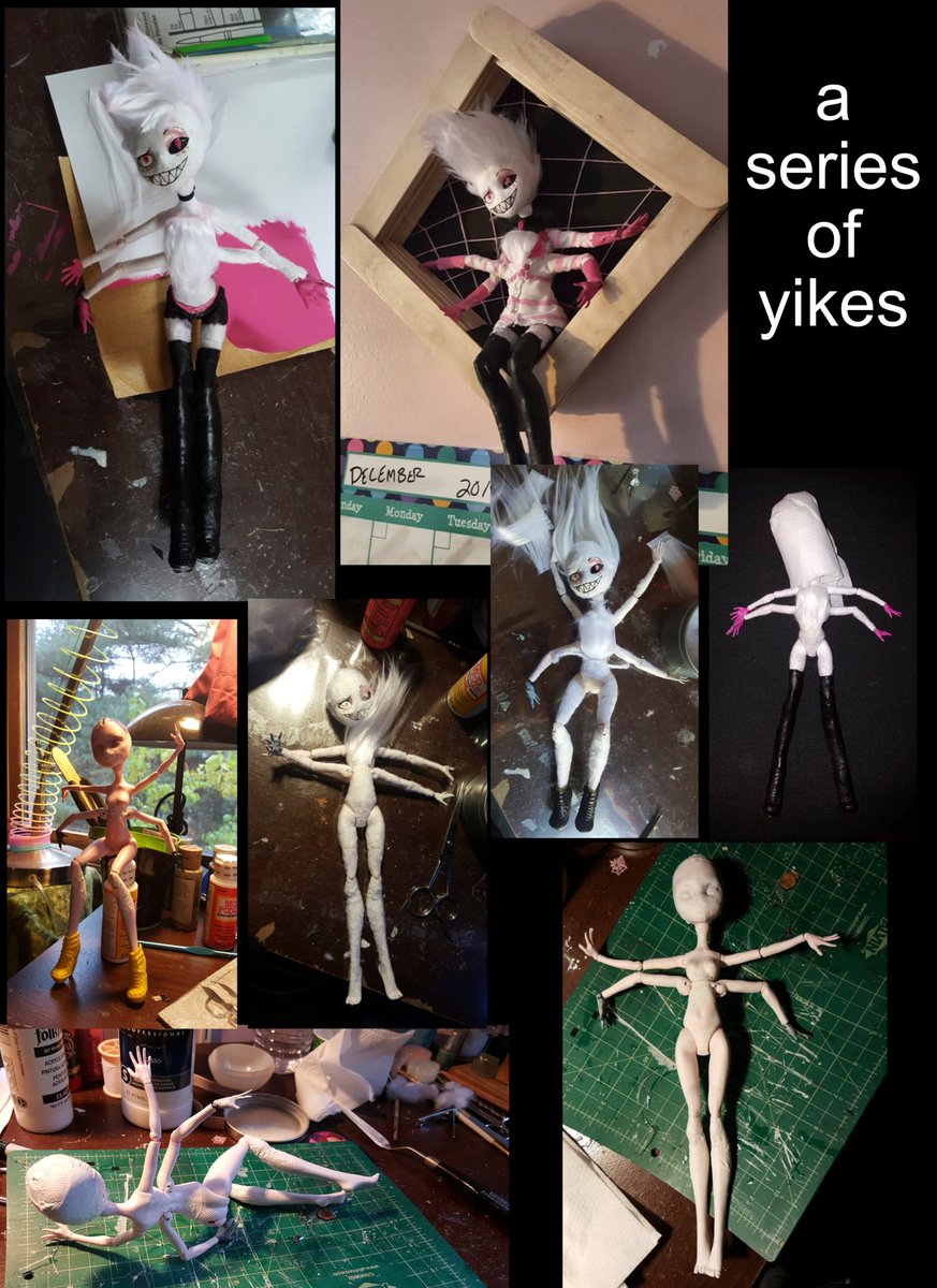 ALuckyFox's tweet photo. @AshNicholsArt & @kovox I've created a monster o u o #HazbinHotel #Angel #dollmods https://t.co/DJvUAJefZX