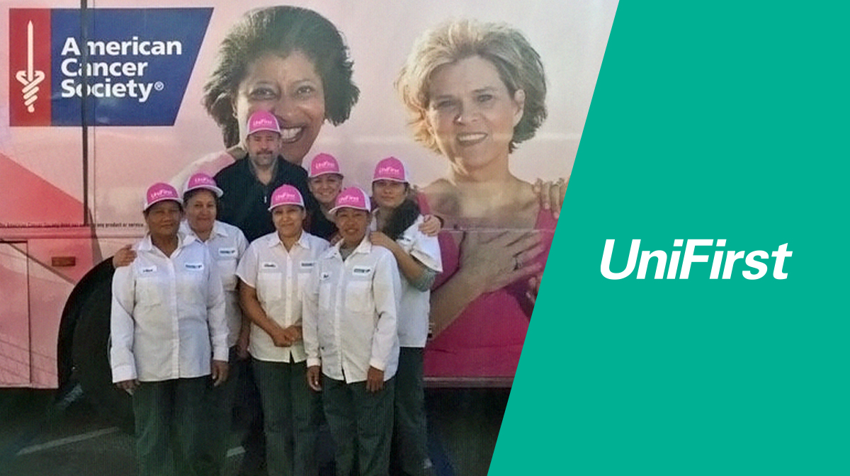 UniFirst_Corp's tweet photo. The UniFirst โWork for Wellnessโ program offered employee Team Partners at UniFirst in Stockton, CA, the convenience of completing mammograms at work. Life Saving Images @lifesavingimage brought its mobile mammogram van and provided screening. #WorkforWellness.
@AmericanCancer https://t.co/9bNpxKfwHR