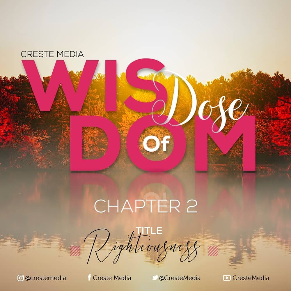 CresteMedia's tweet photo. You've been asking for Chapter 2 and the good news is it's going to be available this Monday. This one is about Righteousness and I bet it's going to bless you. ANTICIPATE!!!!!!!
#DOSEOFWISDOM #letsgrowtogether #crestemedia #SaturdayThoughts #Christmastime https://t.co/c1TNlNUL0g