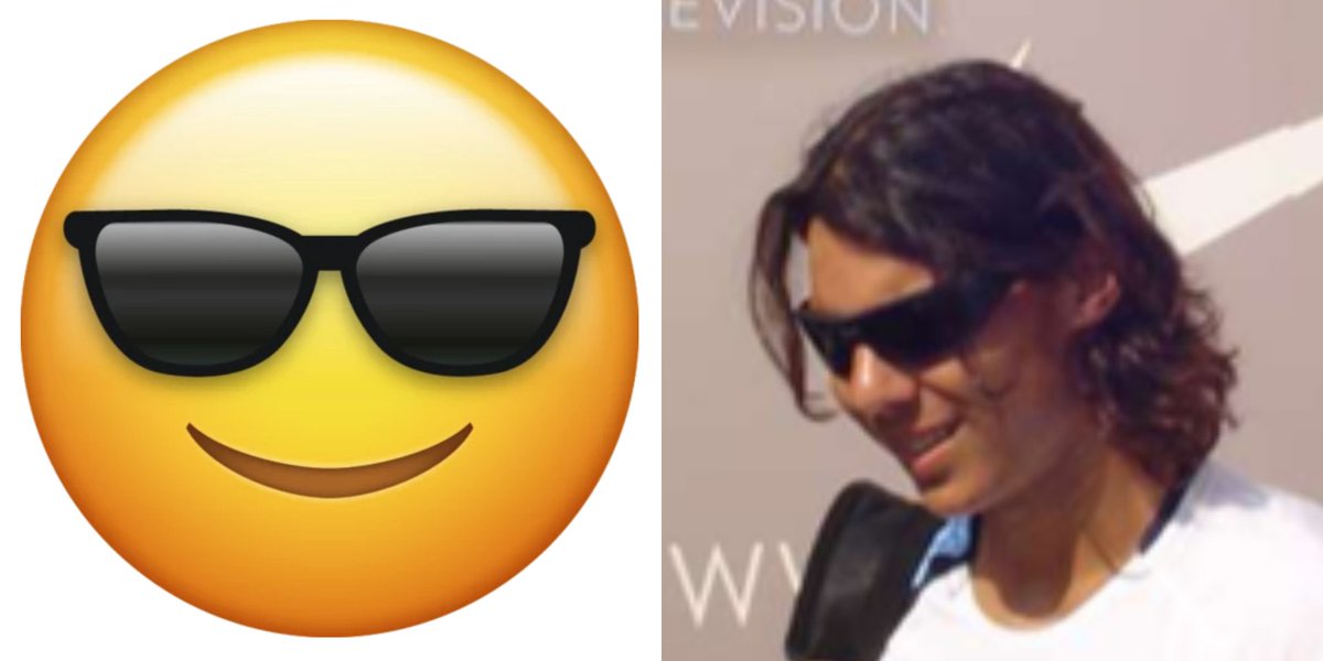 I had to do it - Rafael Nadal as emojis!