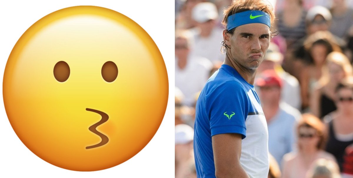 I had to do it - Rafael Nadal as emojis!