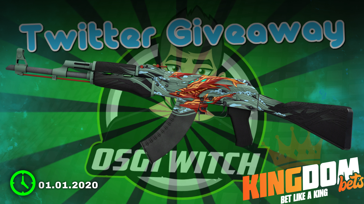 xxOSGxx's tweet photo. ~24$ AK-47 | Aquamarine Revenge FT

🎁 Retweet 
🎁 Follow @MyKingdomBet &amp; @xxOSGxx
🎁 Tag 3 Friends

Will be rolled on 01.01.2020 when MyKingdomBet will release. https://t.co/ZYTVhTBr3G