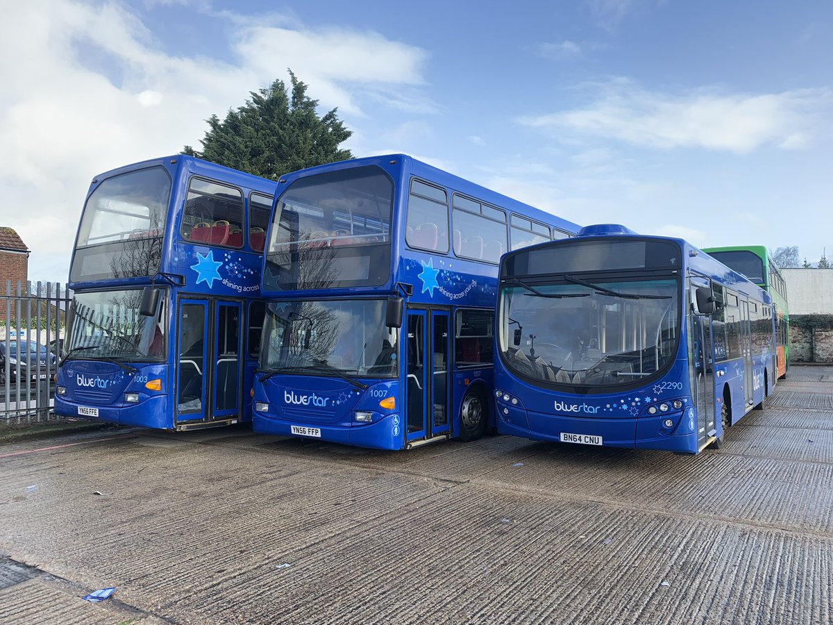 AndrewWickhamGo's tweet image. Visit to @Bluestar this morning. Here are some of the double deckers we acquired from our sister company @BrightonHoveBus . Students travel to our friends @bartonpeveril on them.