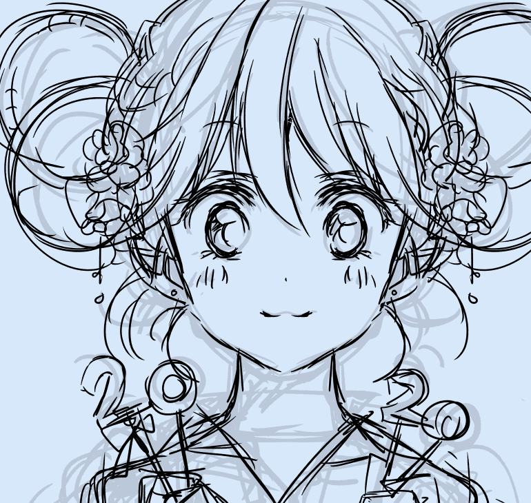 とりあえずラフから…✍️ 
