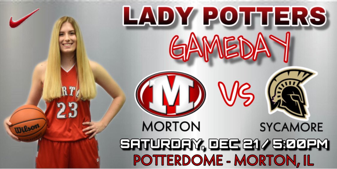 mattmutmed's tweet photo. Tonight marks the last game of 2019 at the PotterDome for @LadyPottersHoop (10-0) as they host the Spartans from Sycamore (@robert_coach’s alma mater). #LetsGoPotters @MHS_Fan_Section @MortonPotterTV @Potter_Pride709 https://t.co/VcaqGkpr0R