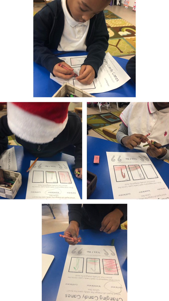 MrsMossasStars's tweet photo. This week we did a candycane experiment! Ss were asked to make a hypothesis &amp; guess which temperature of water would change the candycane the most! After recording our hypotheses we carried out the experiment and recorded our observations! @deSalesTCDSB @Miss__Tavares https://t.co/RYQClswtw5
