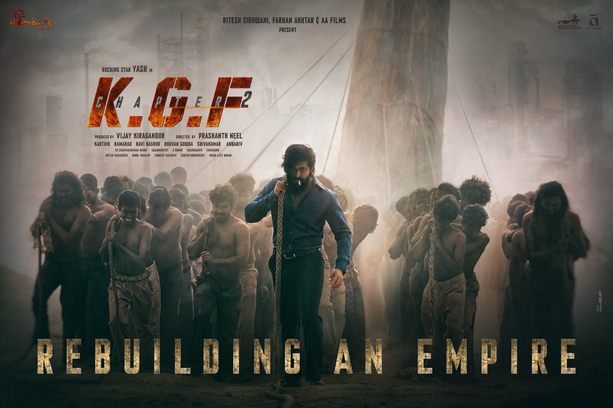 KartikDayanand's tweet image. Brother of Baahubali is getting ready to rule the box office!

#KGFChapter2FirstLook