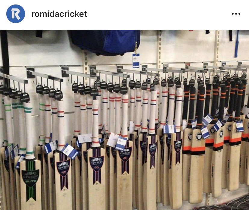 Newbery_Cricket's tweet photo. 🤩with over 400 bats in stock, our 2020 range is now available at @RomidaCricket! Head there now for a great selection of our full range. #NewberyCricket #NewberyFamily https://t.co/wS5yTCMUg0