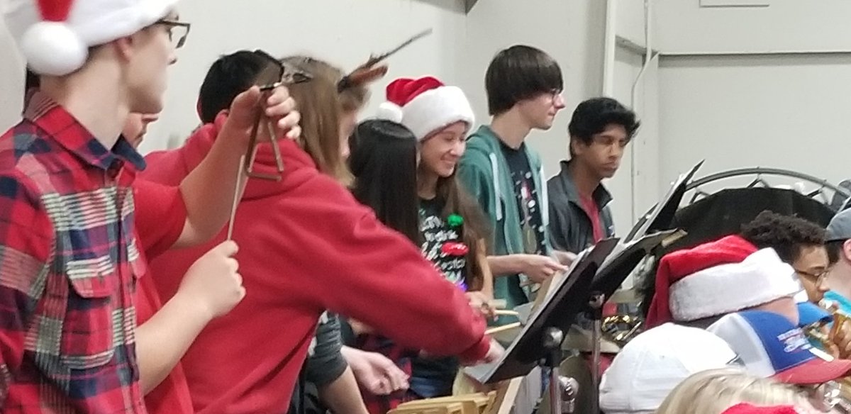 BrianneJGeorge1's tweet photo. It's time for percussion Christmas fun! @FHSBandBoosters @friscohighband https://t.co/cWhSwcyGrE