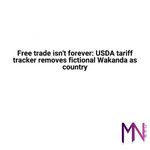 Image for the Tweet beginning: Free trade isn't forever: USDA