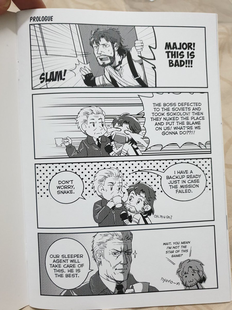 Maxsterism's tweet photo. The last book I'm reading before going to bed tonight is this gem, available at Mousou Garden @ B-F15. It's a great laugh, and I haven't even played a single MGS game before, or Untitled Goose Game for that matter! A steal at RM12!
#ComicFiesta2019 #CF2019 #ComicsofCF2019 https://t.co/2nG1TdMKgN