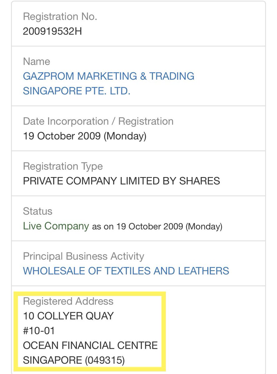 __IRREDEEMABLES's tweet photo. BOMBSHELL: The Russian owned company Paul Pelosi was a board member of appears to be DIRECTLY connected to Russian government. The Ana Shell company SOFTAN PTE. LTD. has the EXACT same office number as Gazprom, the state-owned Russian oil and gas company. @HowleyReporter https://t.co/Cea8cybY2q