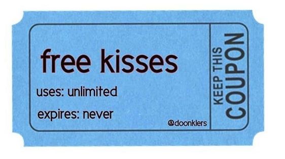 free kisses coupon 🥰