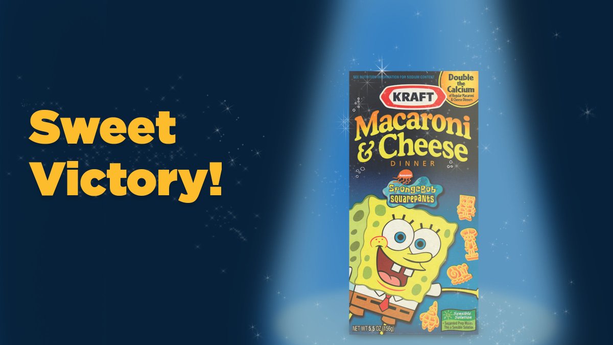 Kraft Macaroni And Cheese Spongebob