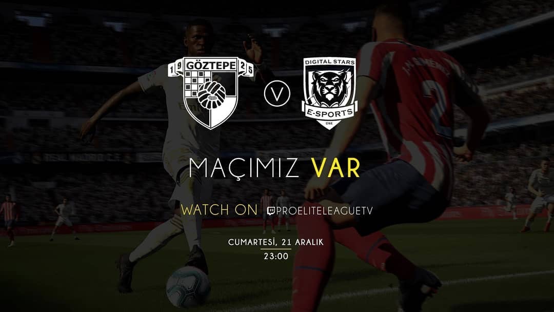 DigiStarsEspor's tweet photo. MAÇ GÜNÜ | MATCH DAY 🏆 Pro Elite League 6. Hafta
🆚 @goztepegaming  - @AS4eGamesCrew 
🗓  21.12.2019
🕰 23:00-23:30
#HaydiDSE 
#fifa #fifa20 #proclub https://t.co/4KvB0CE3zq