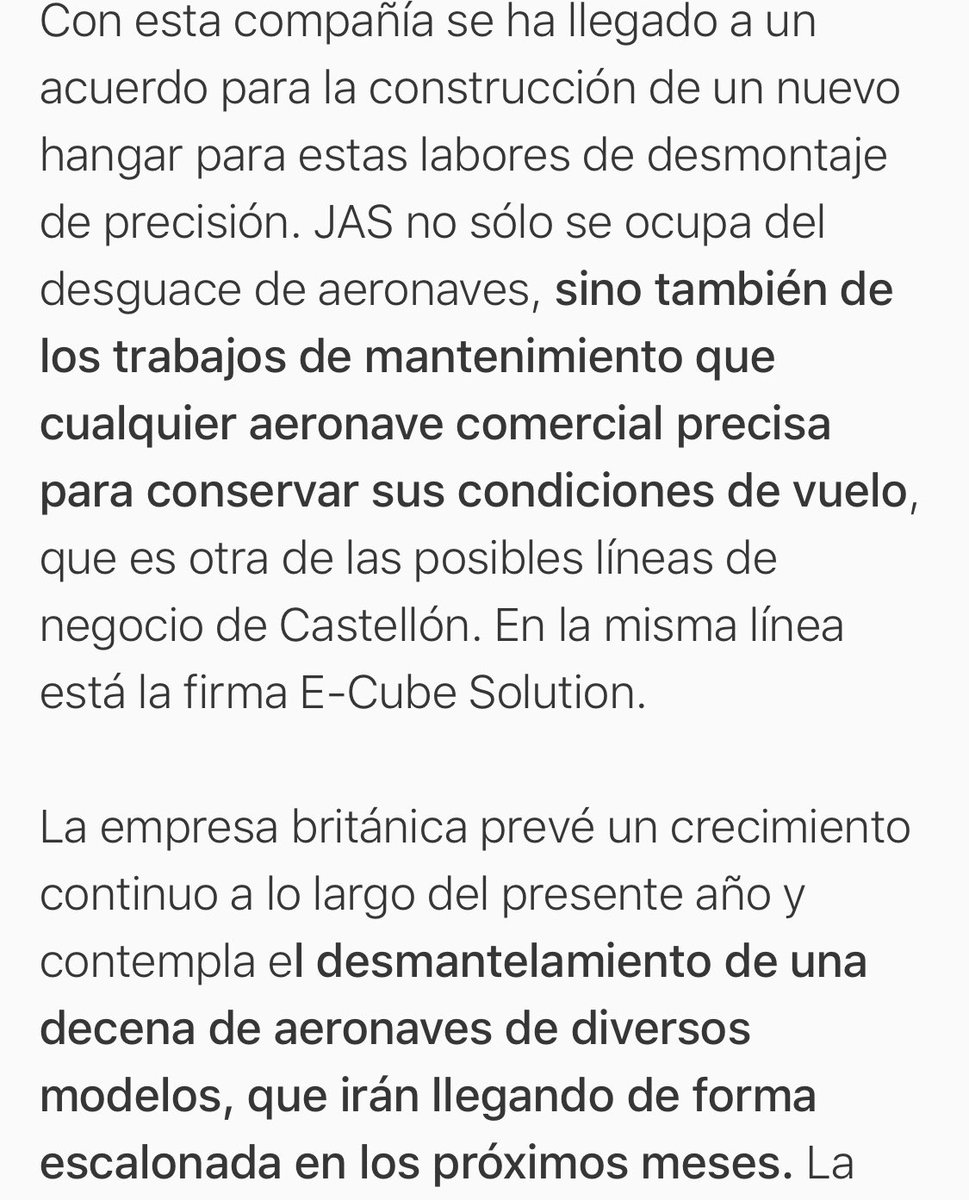 ¿Se han construido ya el hangar y las instalaciones necesarias para realizar esas tareas de manera permanente? 👉🏼 lainformacion.com/empresas/aerop…

#fincadehortalizas #pasenyvean #marcaEspaña #44mesesdespués #yahoraqué #aeropuertociudadreal #CiudadReal #Castellón