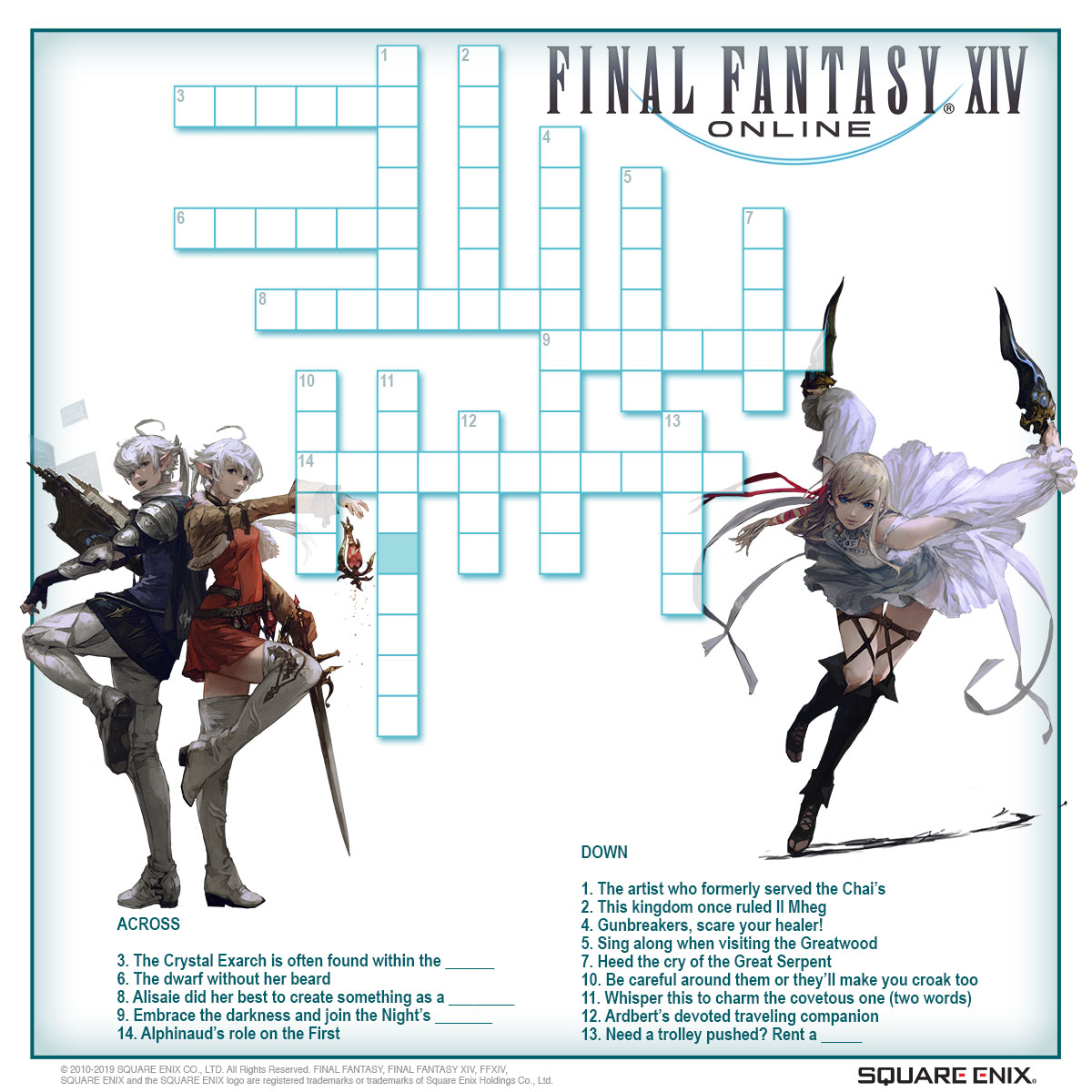 Final Fantasy Xiv Thanks For Participating Many Of You Got Them All We Definitely Made A Few Of Them Tricky But We Knew You D Figure Them Out T Co 3rwcquyehe