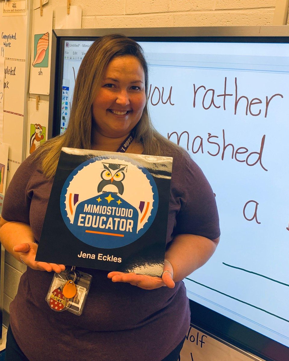 MimioInAction's tweet photo. Congrats to the 2 great CCPS educators from #EWhiteAcadES! They are the latest to earn their #MimioStudio Educator Certification! #FallWave19 #WayToGo #edTech #MimioInAction #EosEdu #Boxlight @boxlightinc @CCPSNews @CCPSEdTech @MorceaseBeasley @iamAprilMayo @iAmRodSmith https://t.co/bgRzwdYeWe