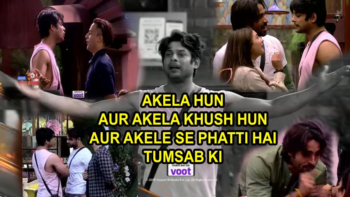 modi_nama922's tweet photo. What we saw in BB13 till date:
Sid vs Paras
Sid vs Mahira
Sid vs Aarti
Sid vs Rashmi
Sid vs Asim
Sid vs Vishal
Sid vs Debo
Sid vs Arhan
Remove Sid from show and they all will be clueless👍

SID is All in One 👏

"Bhaag Bhaag Sher Aaya" 😄🐯🐯

#SiddharthShukla
#SidManiaEverywhere https://t.co/cmmfEtbxSB