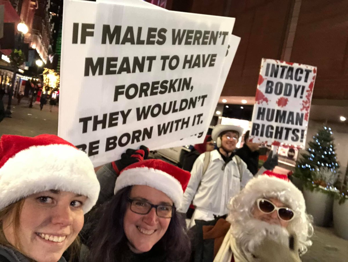 MassBayIntact's tweet image. We wish you a Merry Foreskin- whether you have one or not!   Mass Bay Intact was out on the streets of Boston last night singing Intactivist Christmas carols and raising foreskin awareness!