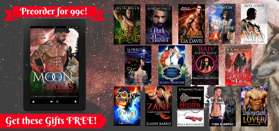 AvaKMichaels's tweet photo. Preorder #DarkMoonFalls2 here https://t.co/F7OFD6It8V then claim all these FREE GIFTS here https://t.co/7y6Wgc3Zjd  #freebooks #pnr #shifters #freebies https://t.co/PG2tX0WiME