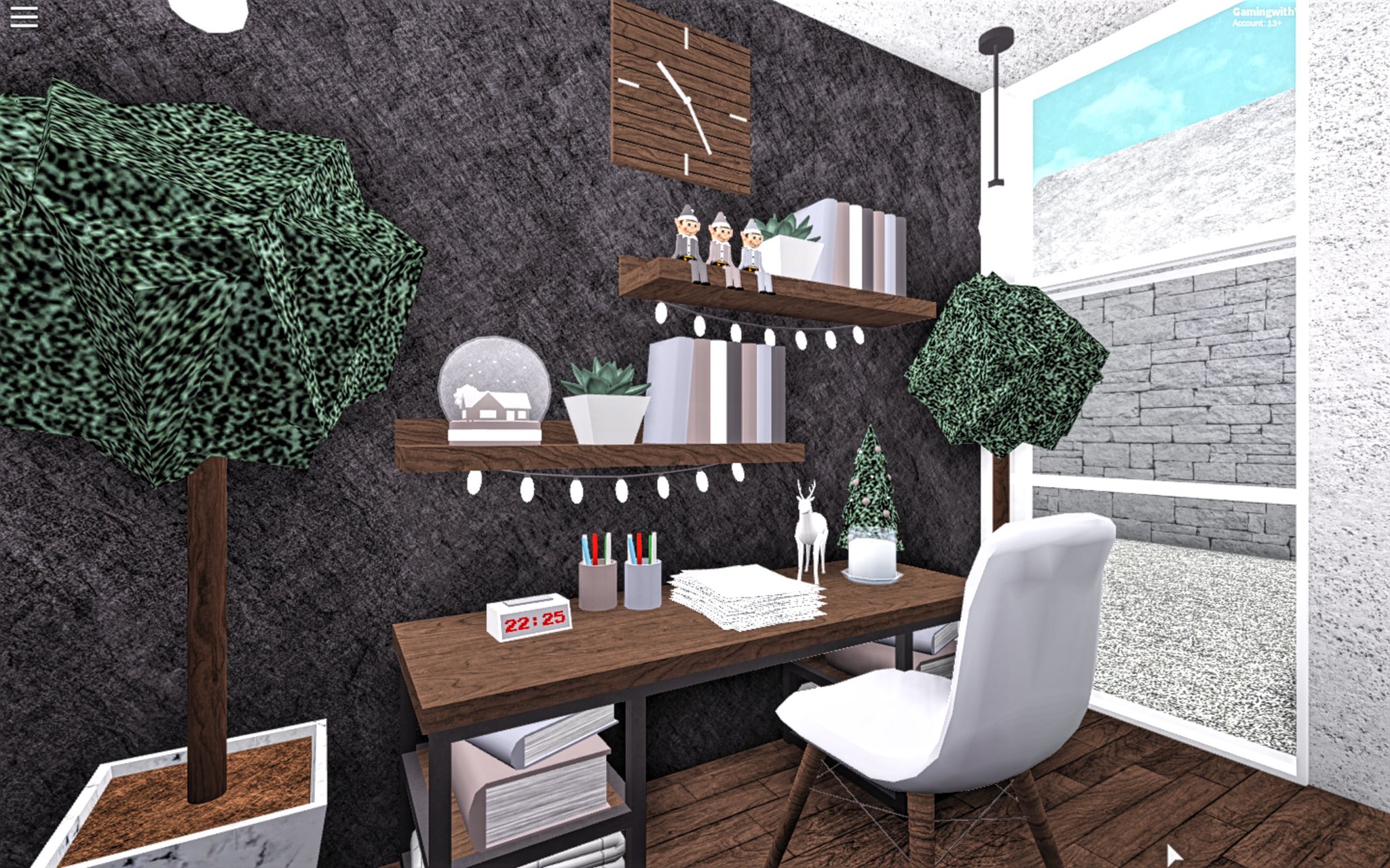 V  ⭐️CODE: V on X: Office area ☁️🌿🖤 @FroggyHopz_RBLX