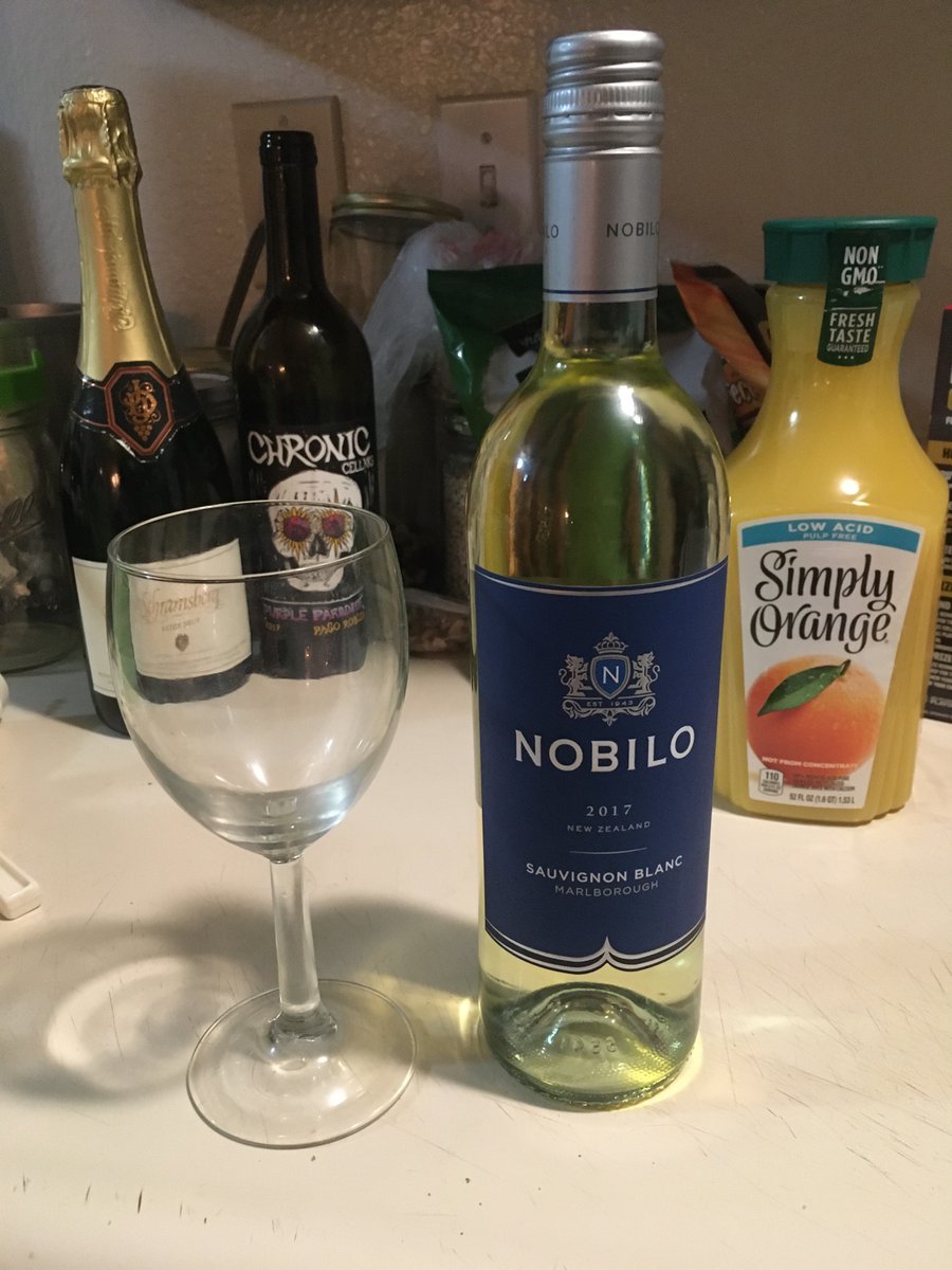 Jhoust7's tweet photo. @BunkiePerkins When the #Nobilo hits... (choosing to believe Frank Nobilo has joined his fellow competitors in the wine game) https://t.co/098jPmTWmx