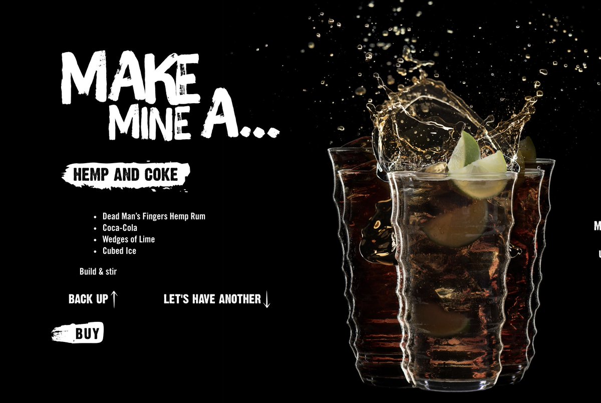 deadmansfingers's tweet photo. #Hemp is 6 x as strong as cotton, more resistant to weathering + wear, much more environmentally friendly to grow and it taste good with coke too! HEMP & COKE
#DeadMansFingersHemp #Rum
Coca-Cola
Wedges of Lime
Cubed Ice
Get more #DMFServes here https://t.co/Pw60ebLdyR 👈🏻💀 https://t.co/IoSEMa36xA