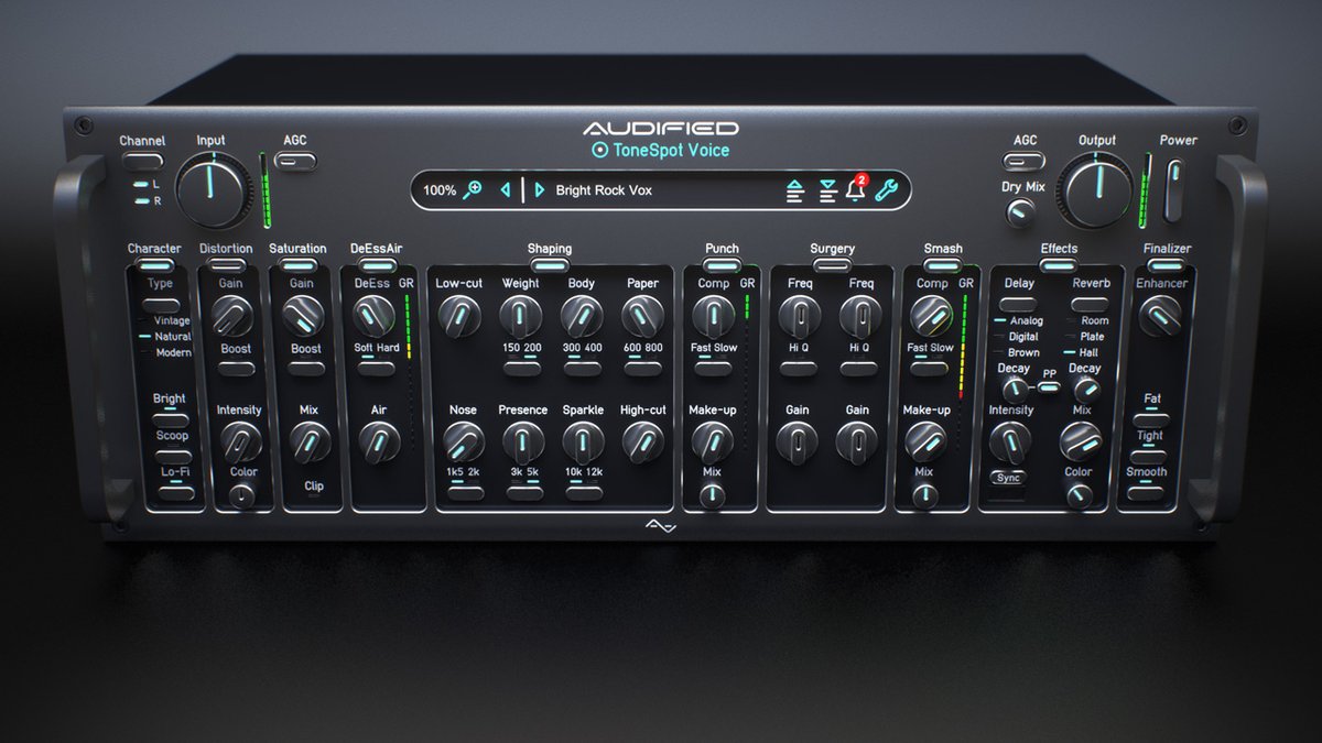 Have you had a chance to try out our ToneSpot Voice Pro? 🤩 The latest member of our ToneSpot Pro series is an all-in-one powerful mixing tool, taylored towards mixing vocal tracks. Check it out here and enjoy the results 👉shop.audified.com/products/tones…
