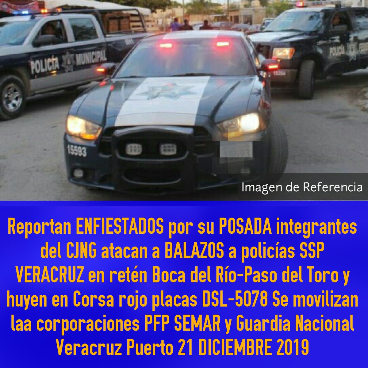 OrushDown's tweet photo. #Reportan #AHORA ENFIESTADOS por POSADA miembros del #CJNG agreden a BALAZOS a policías @SP_Veracruz en tramo a PasodelToro frente a EL DORADO #Entérate @HGutierrez_M @CuitlahuacGJ @lopezobrador_ @FGRMexico #NoTienenMadre #Veracruz @veralert2 @Aveefeniix @gaboencordoba #Verfollow https://t.co/439sEMRQ0g