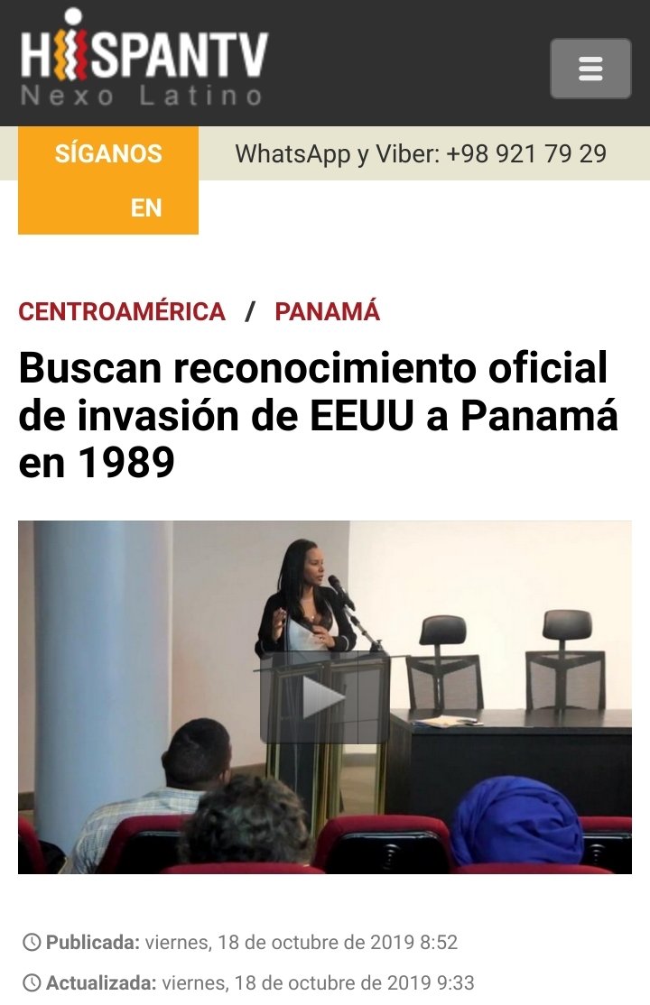 Buscan reconocimiento oficial de invasión de EEUU a  Panamá en 1989 hispantv.com 

#Panamá  #Panamá1989