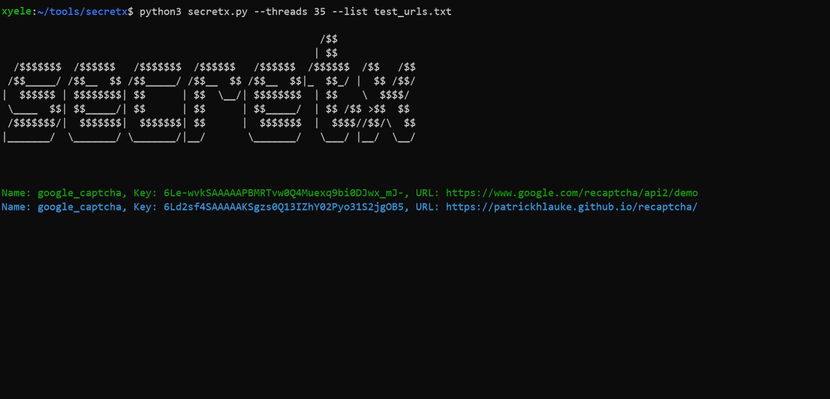 KitPloit's tweet image. Secretx - Extracting API Keys And Secrets By Requesting Each URL At The Your List j.mp/3720EnM #APIKeys #Secretx