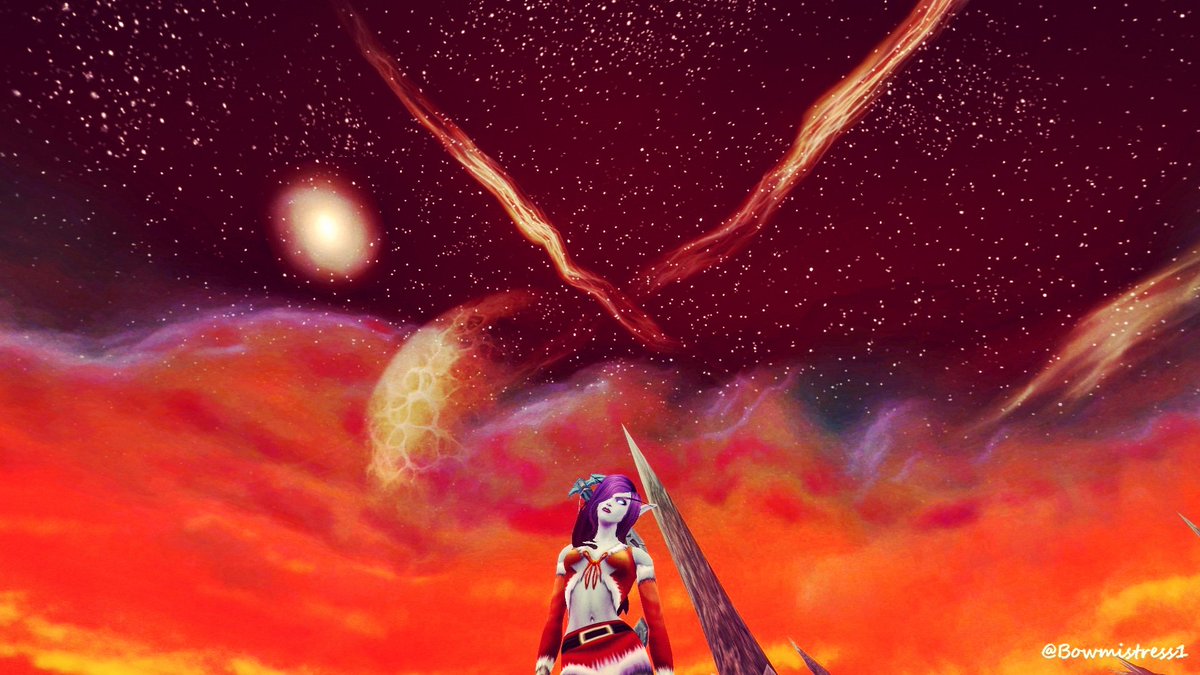 Bowmistress1's tweet photo. That sky though 😍 Twitch 💜:
https://t.co/6dIuICoA6X #worldofwarcraft #blizzard #blizzardentertainment #gamergirl #alliance #wow #girlsoftwitch #forthealliance #transmog #bmhunter #voidelf #hunterpets #warcraftgirls #screenshot #wowscreenshot #pve #twitchstreamer https://t.co/dbBfRjbVgX