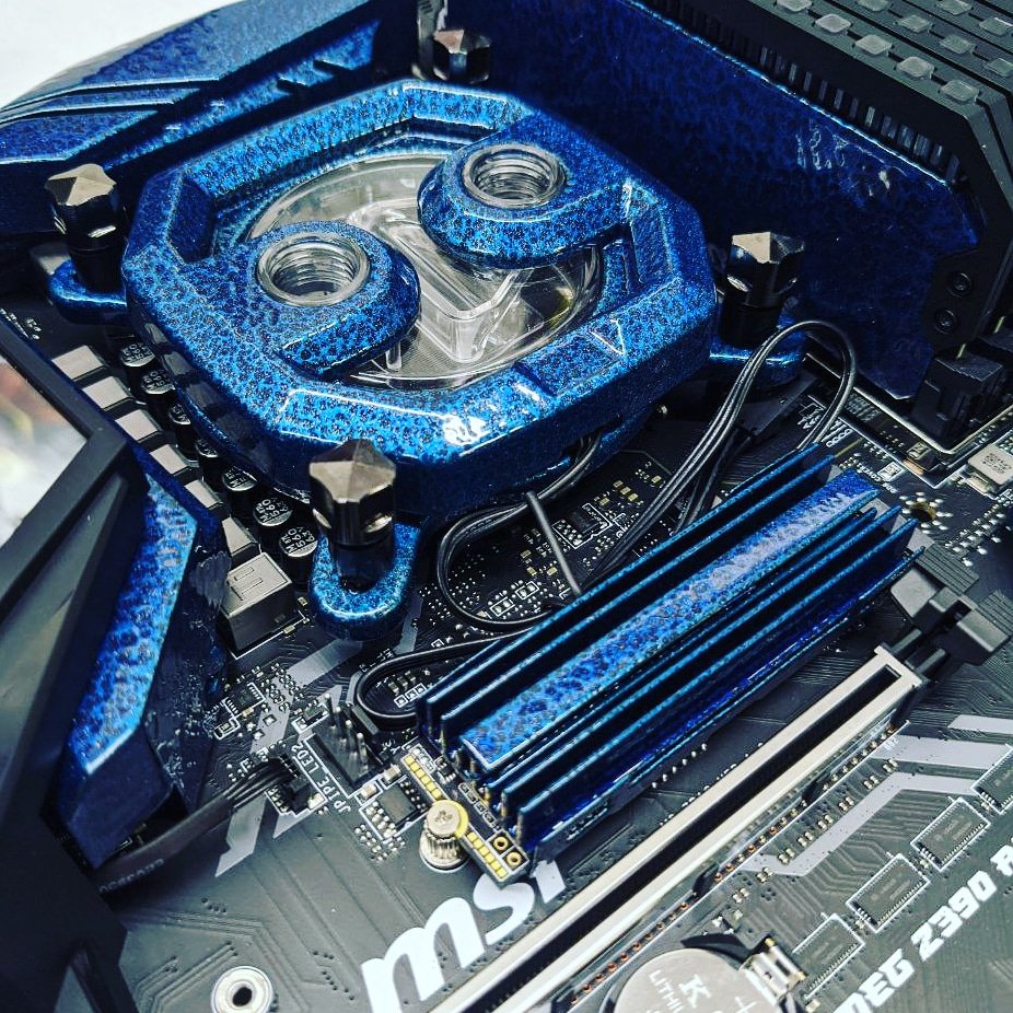 ModMyMods's tweet photo. Powdercoat ALL things!
One of the many custom services we offer ;)
#customPC #watercooling #LiquidCooled #Liquidcooling #CorsairCase #Corsair #corsairgaming #hardtube #fittings #powdercoating #CustomBuild #bends #CPUWaterblock
#pcmr #newproduct #HydroX #blue https://t.co/CS0IOBKqOT