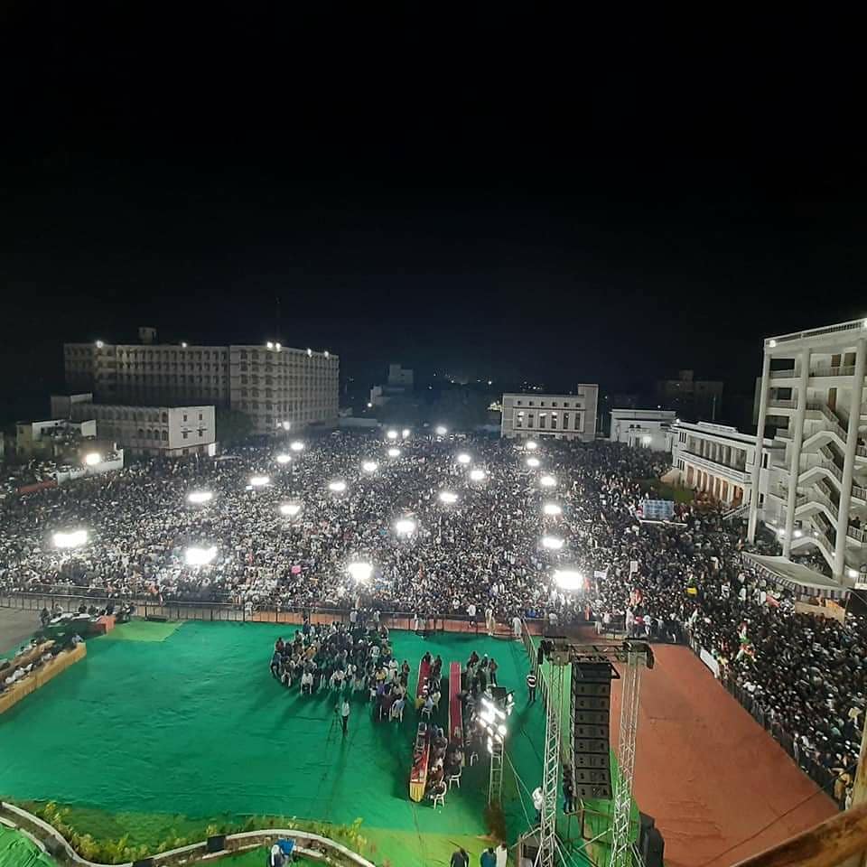 AIMIM_Bodhan's tweet photo. @AmanWadud  Sahab Addressed the public protest meeting in Darussalaam Hyderabad.. 
@asadowaisi https://t.co/9TVJ9wjuq0