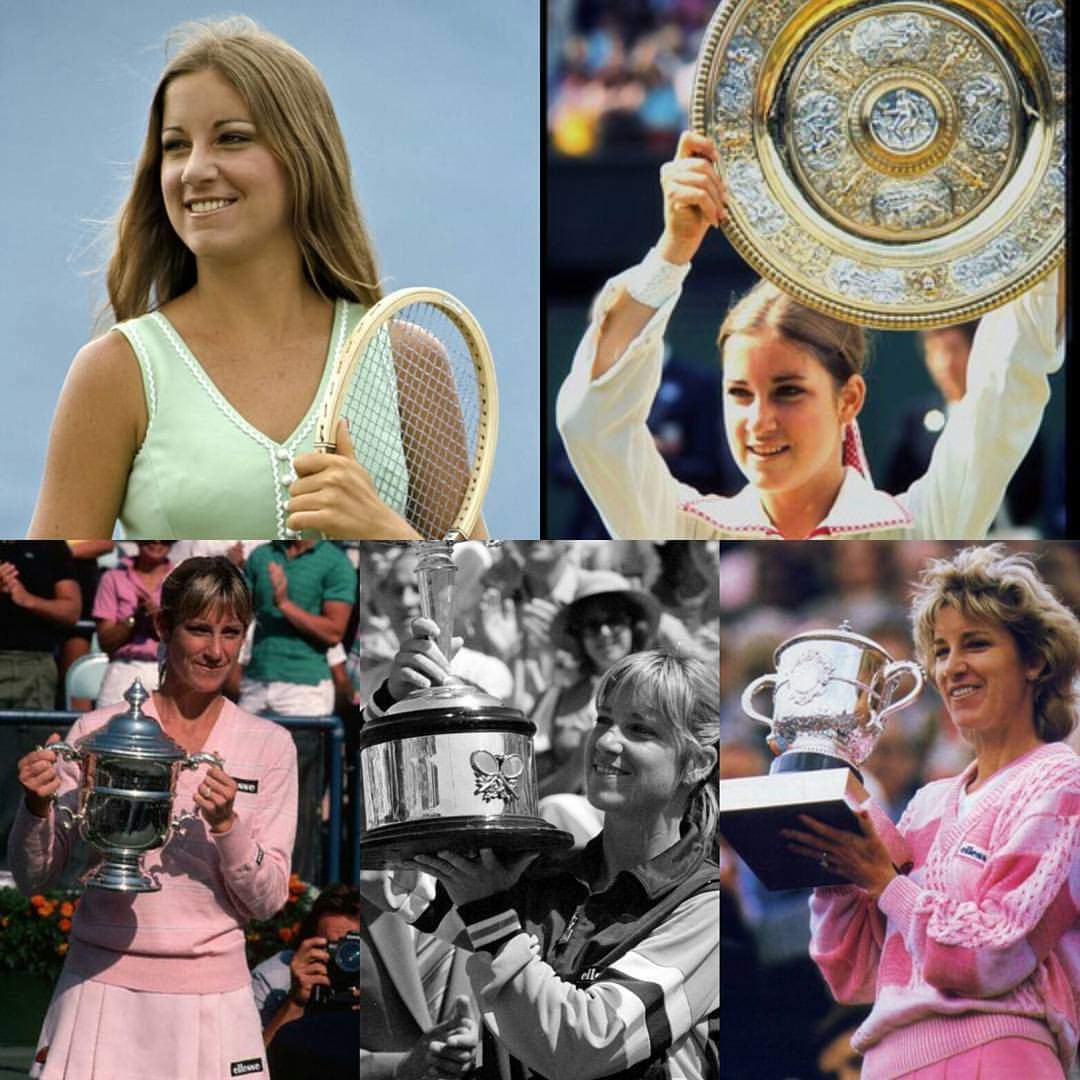  My first tenniswoman that I love when I began to follow tennis. Happy birthday Chris Evert !     